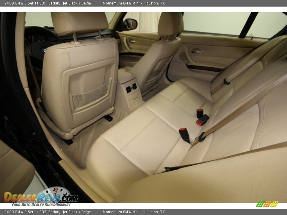 2009 BMW 3 Series 335i Sedan Jet Black / Beige Photo #25