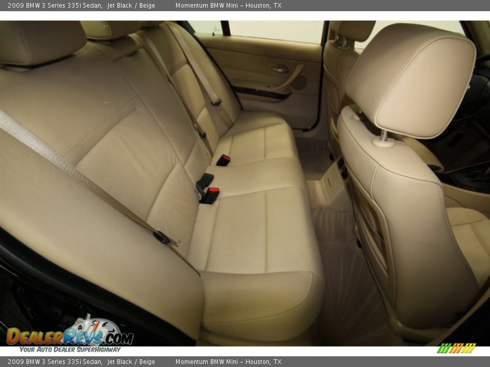 2009 BMW 3 Series 335i Sedan Jet Black / Beige Photo #33