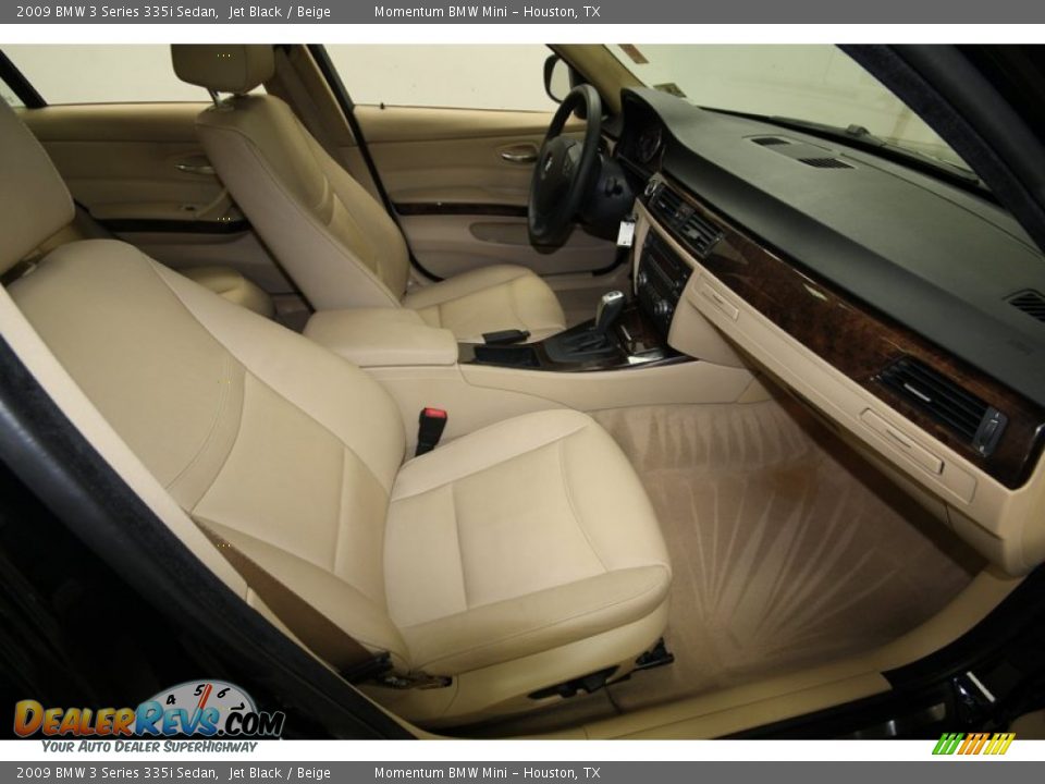 2009 BMW 3 Series 335i Sedan Jet Black / Beige Photo #34
