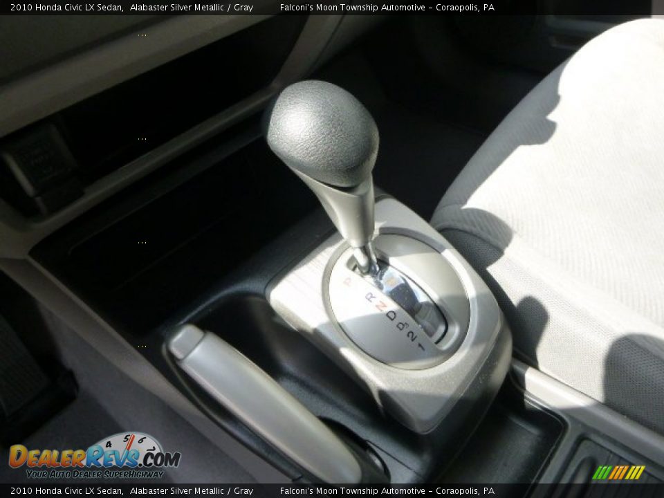 2010 Honda Civic LX Sedan Alabaster Silver Metallic / Gray Photo #21