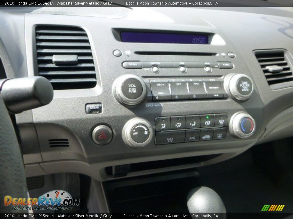 2010 Honda Civic LX Sedan Alabaster Silver Metallic / Gray Photo #23