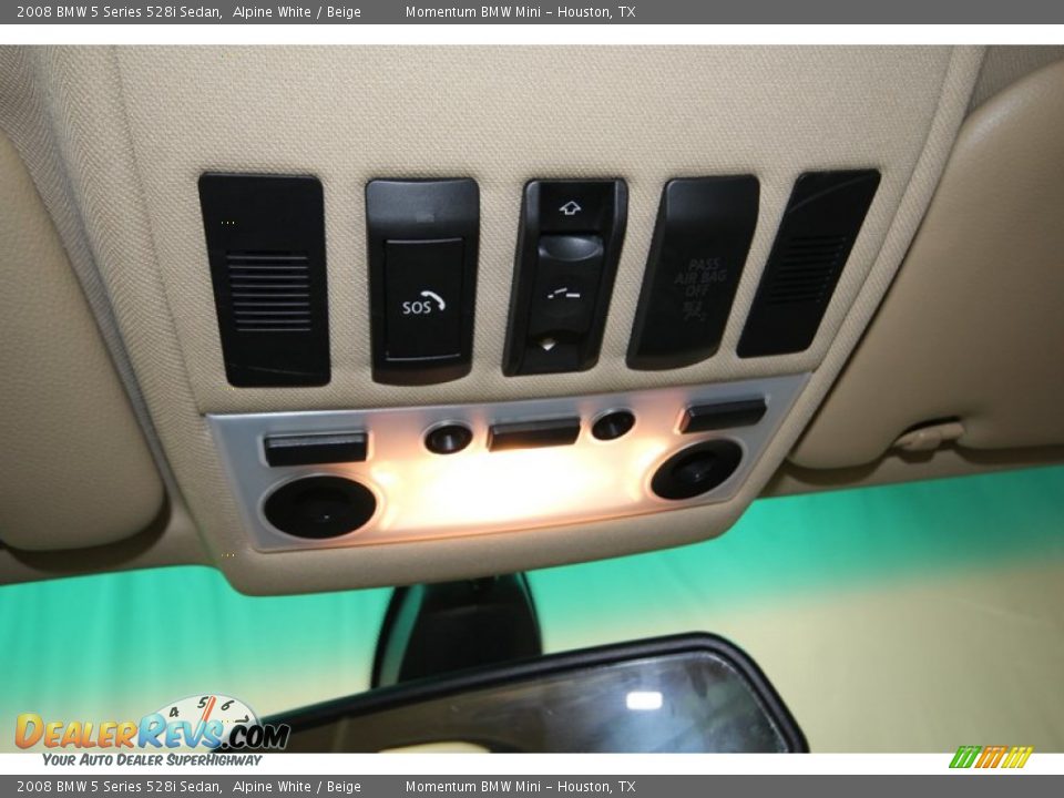2008 BMW 5 Series 528i Sedan Alpine White / Beige Photo #19