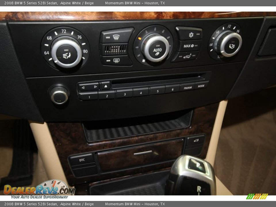 2008 BMW 5 Series 528i Sedan Alpine White / Beige Photo #21