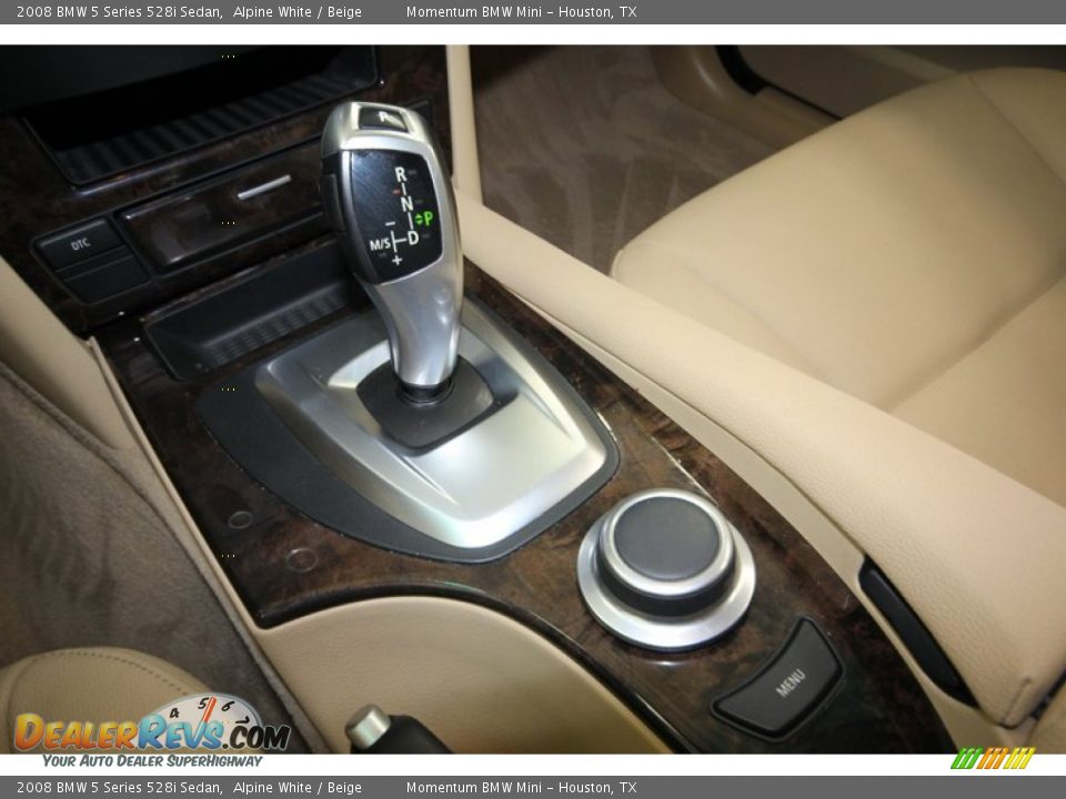2008 BMW 5 Series 528i Sedan Alpine White / Beige Photo #22