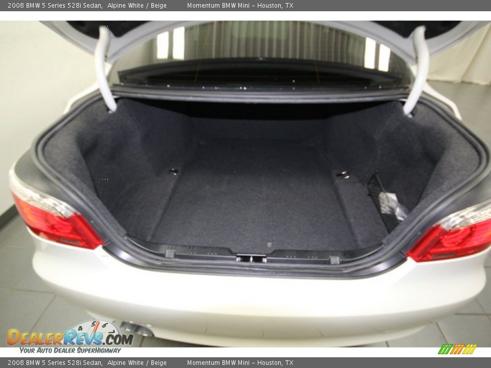 2008 BMW 5 Series 528i Sedan Alpine White / Beige Photo #33