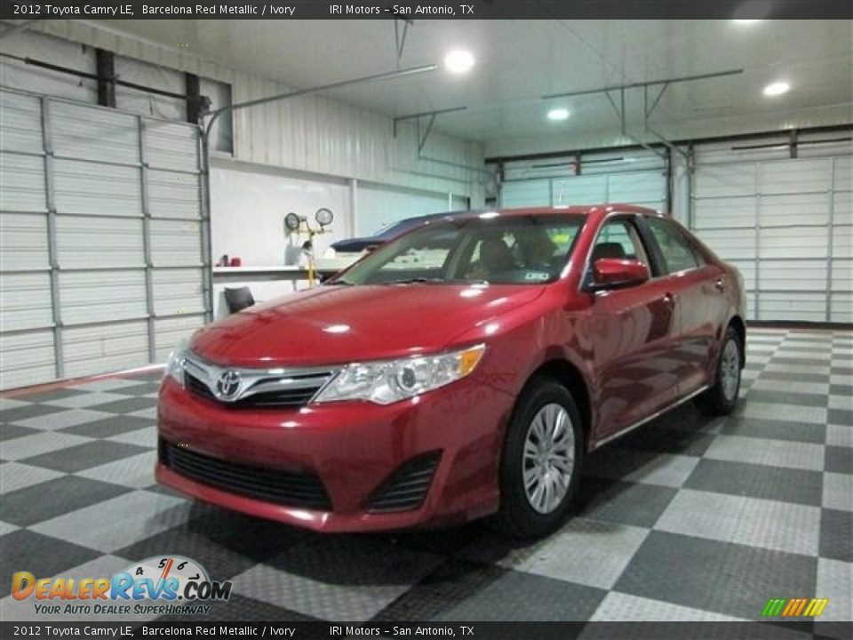 2012 Toyota Camry LE Barcelona Red Metallic / Ivory Photo #3