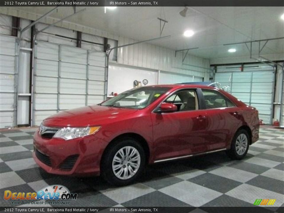2012 Toyota Camry LE Barcelona Red Metallic / Ivory Photo #4