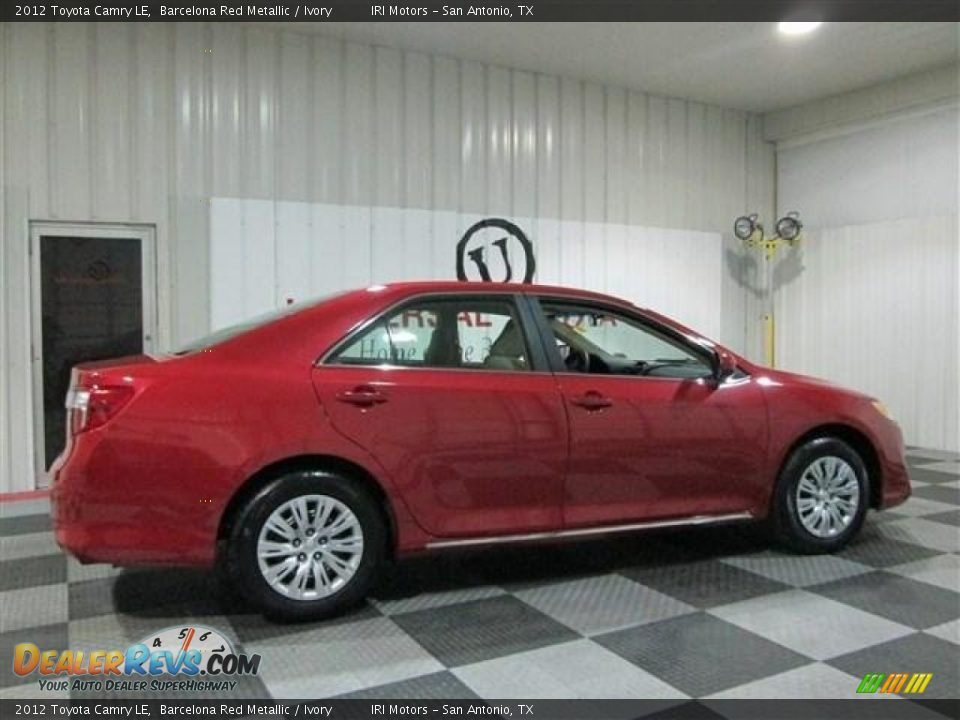 2012 Toyota Camry LE Barcelona Red Metallic / Ivory Photo #7