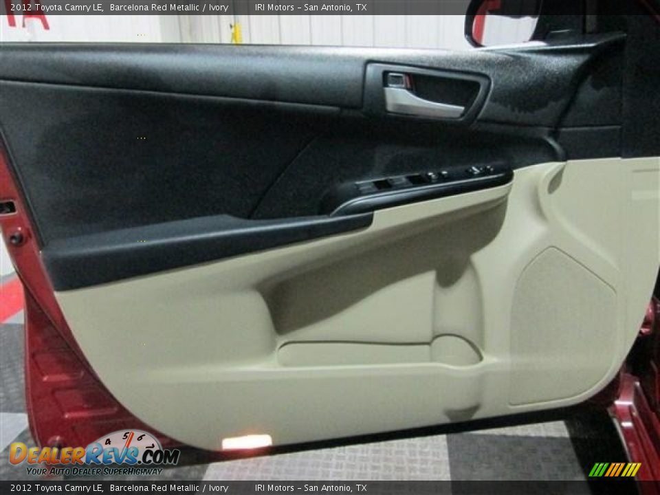 2012 Toyota Camry LE Barcelona Red Metallic / Ivory Photo #9
