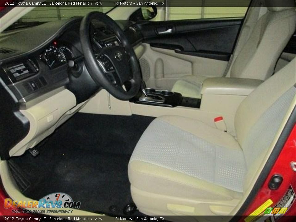 2012 Toyota Camry LE Barcelona Red Metallic / Ivory Photo #10