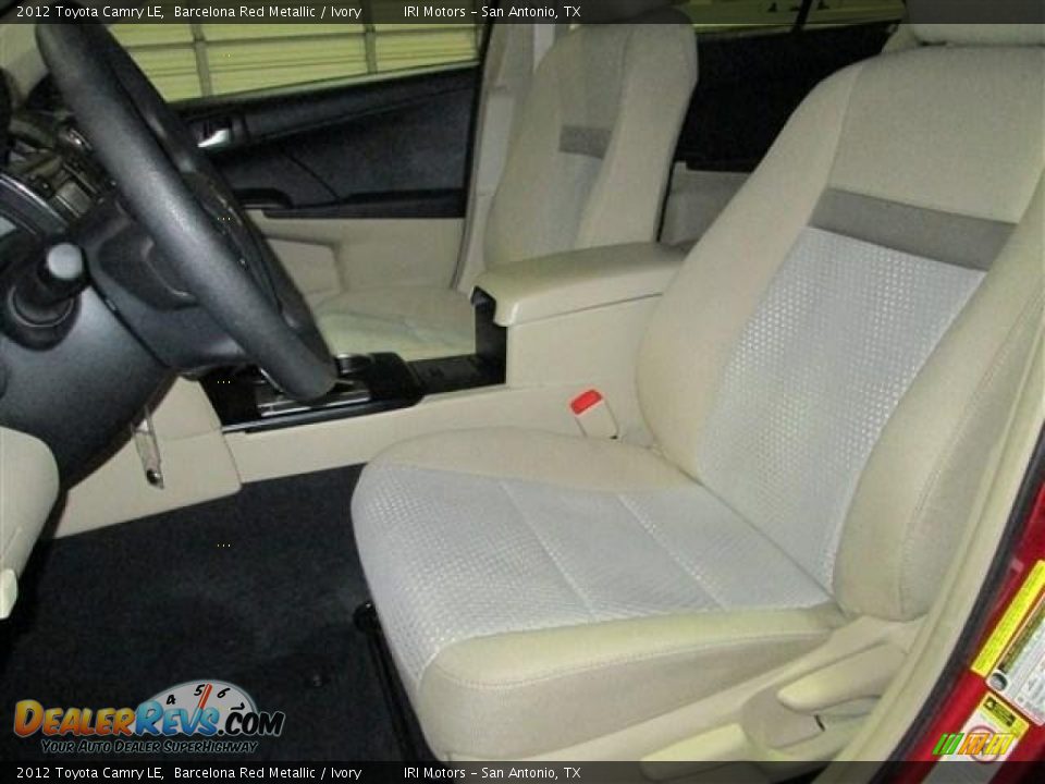 2012 Toyota Camry LE Barcelona Red Metallic / Ivory Photo #11
