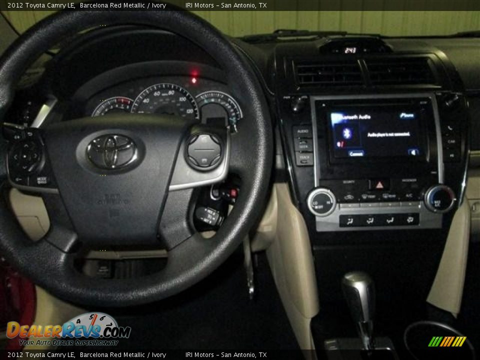 2012 Toyota Camry LE Barcelona Red Metallic / Ivory Photo #13