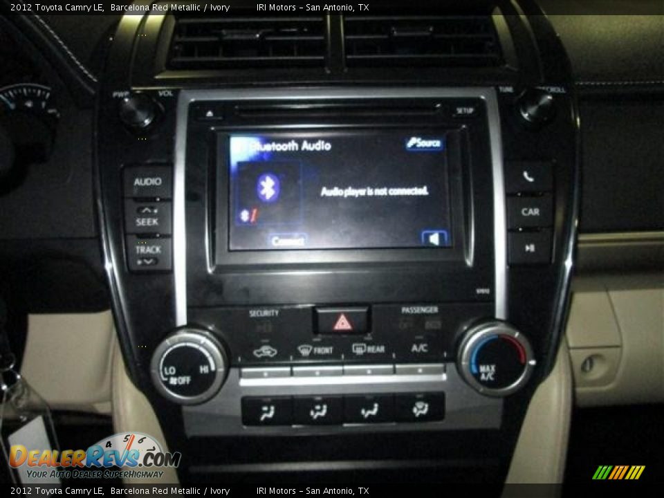 2012 Toyota Camry LE Barcelona Red Metallic / Ivory Photo #14