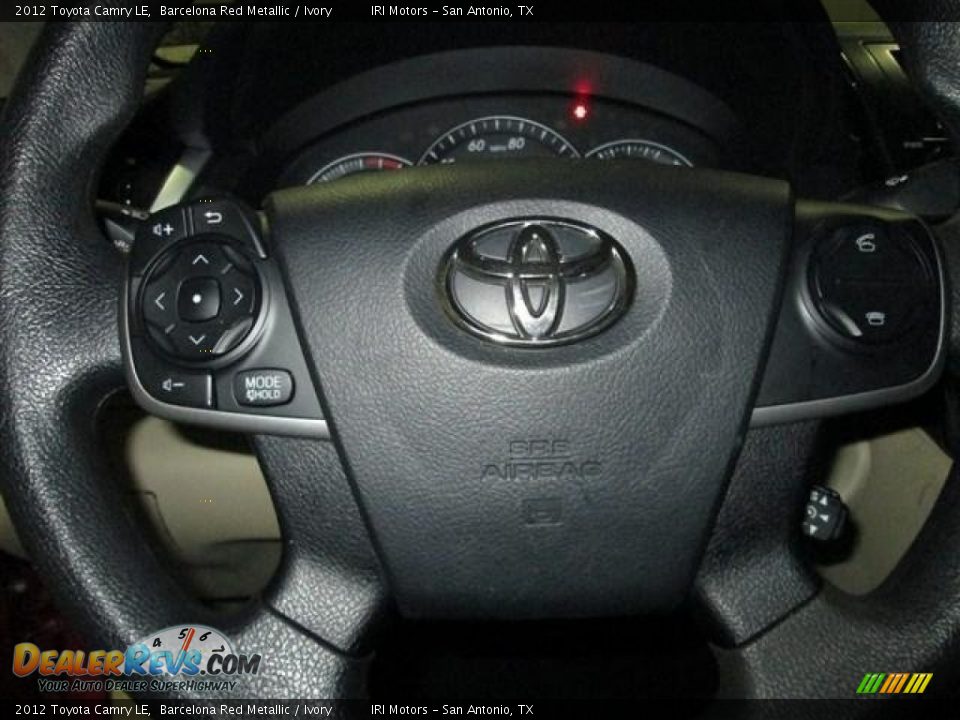 2012 Toyota Camry LE Barcelona Red Metallic / Ivory Photo #15