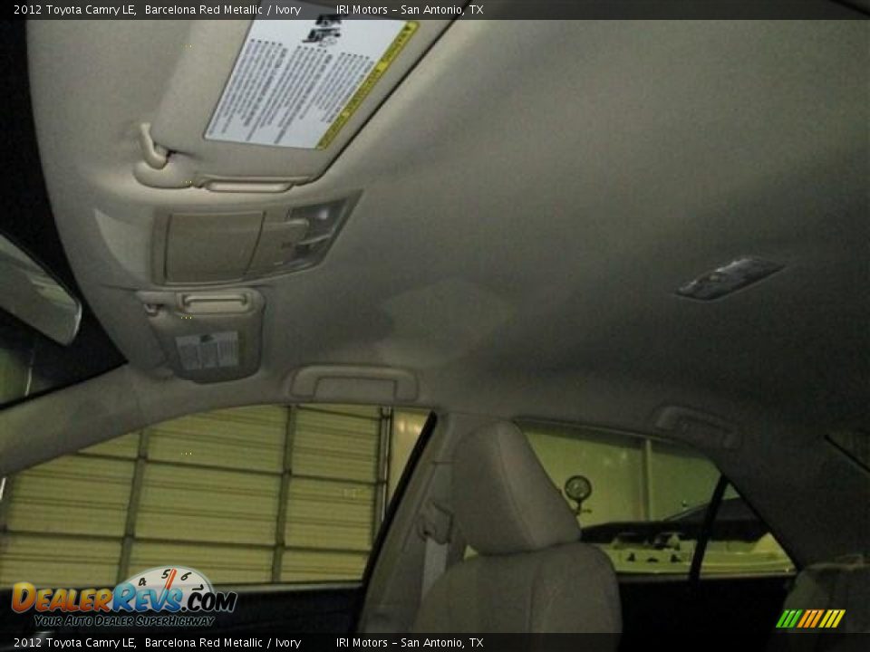 2012 Toyota Camry LE Barcelona Red Metallic / Ivory Photo #16