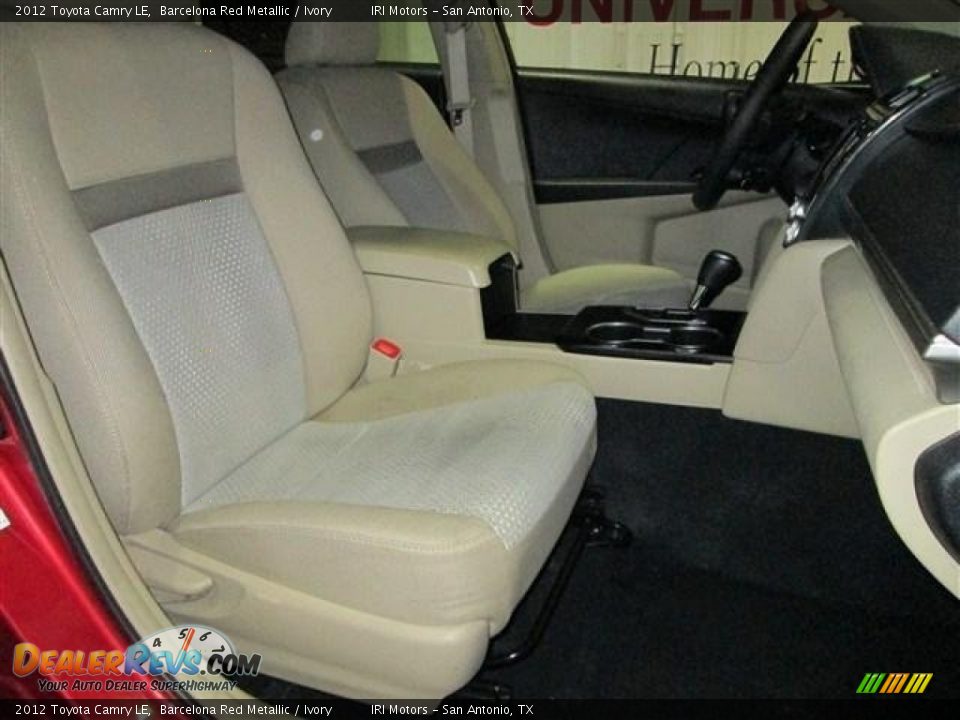 2012 Toyota Camry LE Barcelona Red Metallic / Ivory Photo #18