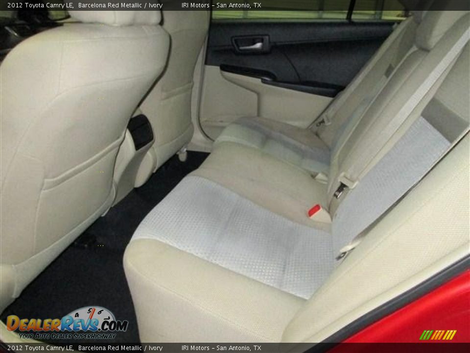 2012 Toyota Camry LE Barcelona Red Metallic / Ivory Photo #20