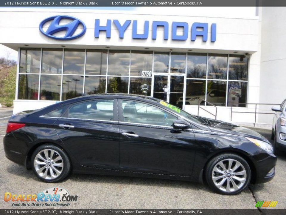 2012 Hyundai Sonata SE 2.0T Midnight Black / Black Photo #1