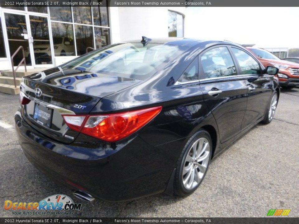 2012 Hyundai Sonata SE 2.0T Midnight Black / Black Photo #2
