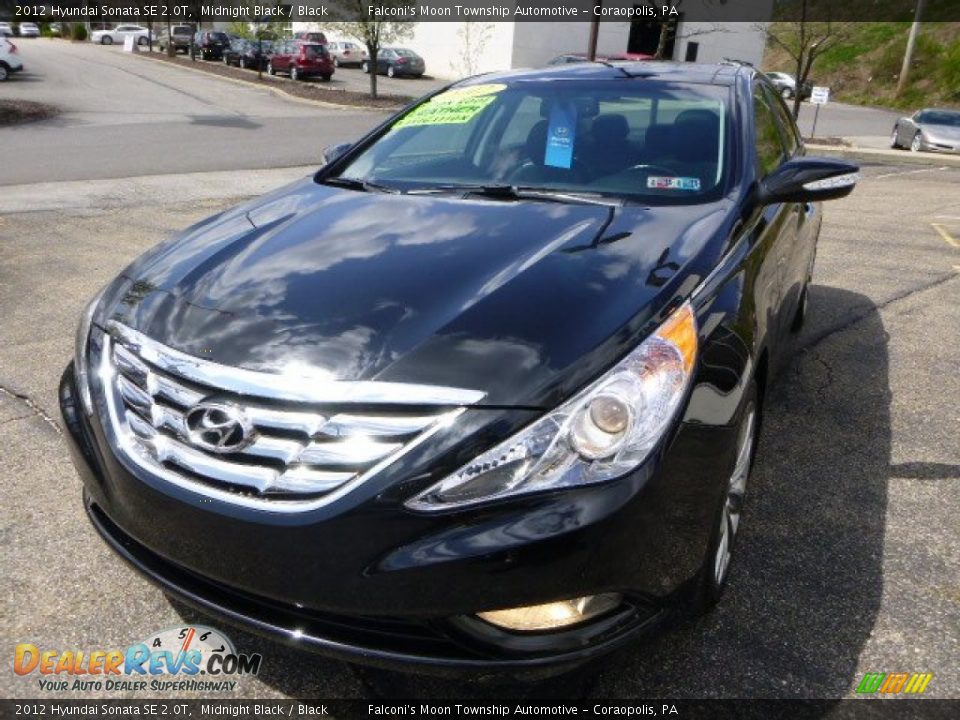 2012 Hyundai Sonata SE 2.0T Midnight Black / Black Photo #5