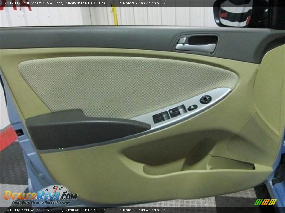 2012 Hyundai Accent GLS 4 Door Clearwater Blue / Beige Photo #9