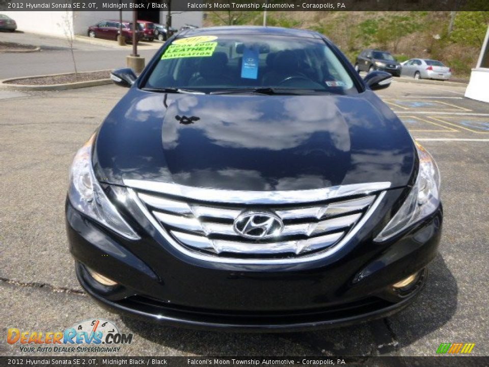 2012 Hyundai Sonata SE 2.0T Midnight Black / Black Photo #6