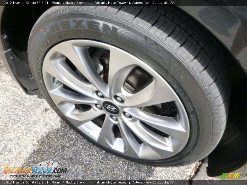 2012 Hyundai Sonata SE 2.0T Midnight Black / Black Photo #7