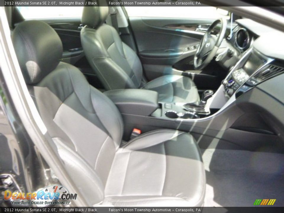 2012 Hyundai Sonata SE 2.0T Midnight Black / Black Photo #8