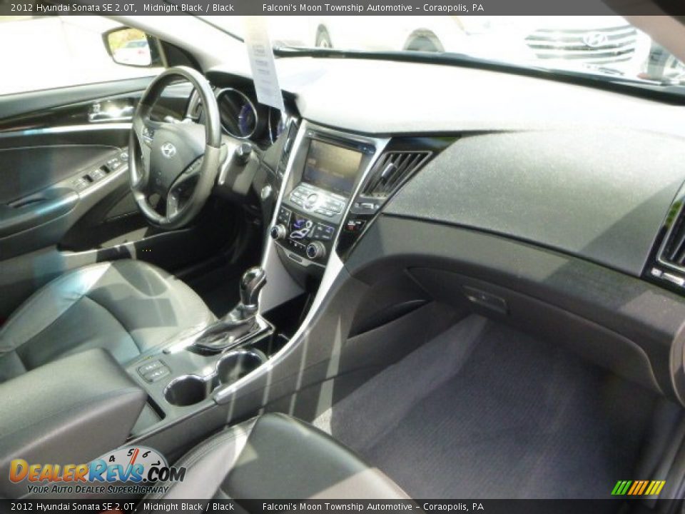 2012 Hyundai Sonata SE 2.0T Midnight Black / Black Photo #9