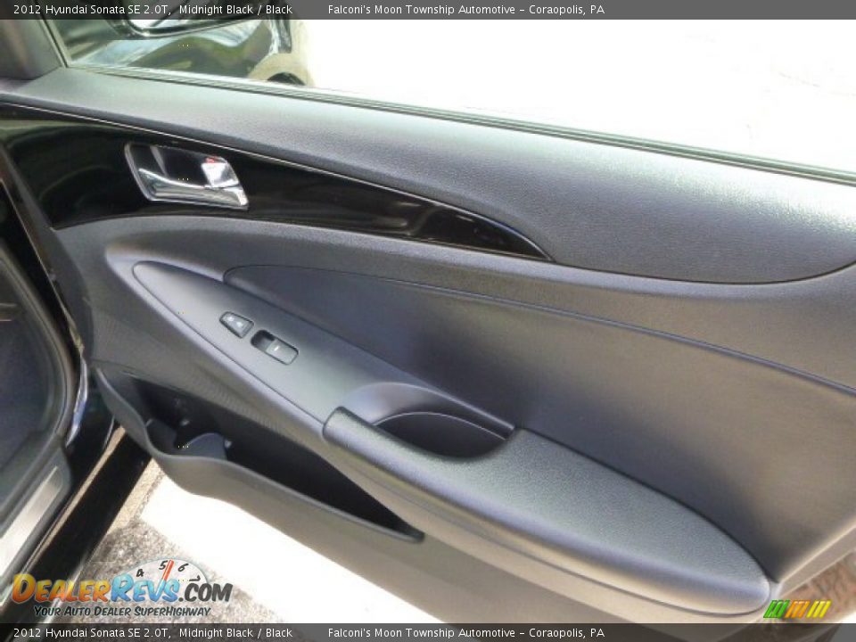 2012 Hyundai Sonata SE 2.0T Midnight Black / Black Photo #10