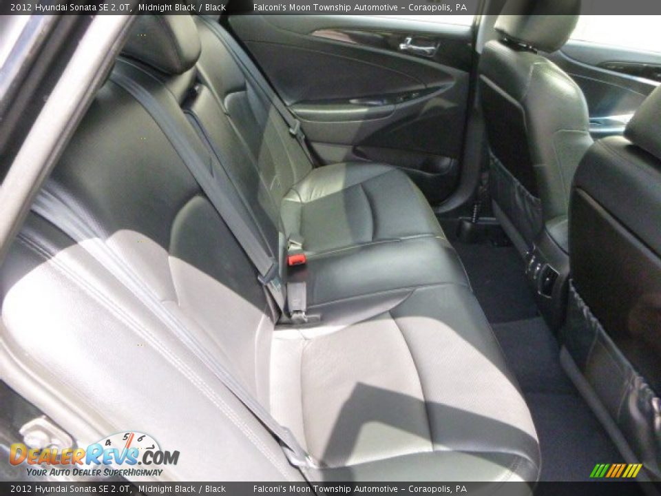 2012 Hyundai Sonata SE 2.0T Midnight Black / Black Photo #11