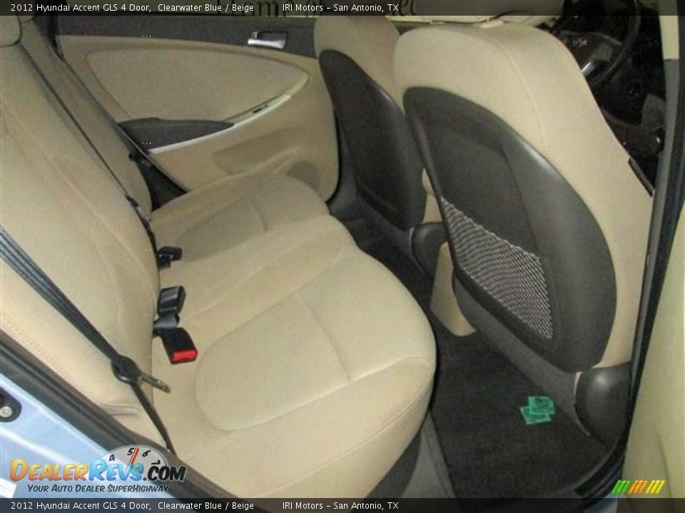 2012 Hyundai Accent GLS 4 Door Clearwater Blue / Beige Photo #18