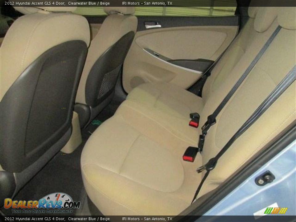 2012 Hyundai Accent GLS 4 Door Clearwater Blue / Beige Photo #19