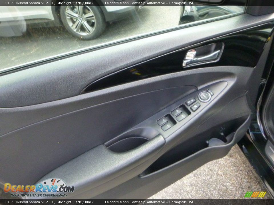 2012 Hyundai Sonata SE 2.0T Midnight Black / Black Photo #16