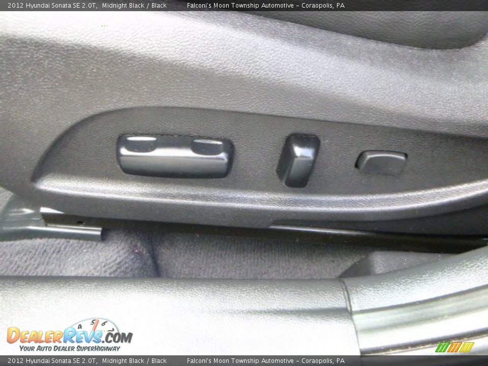 2012 Hyundai Sonata SE 2.0T Midnight Black / Black Photo #17