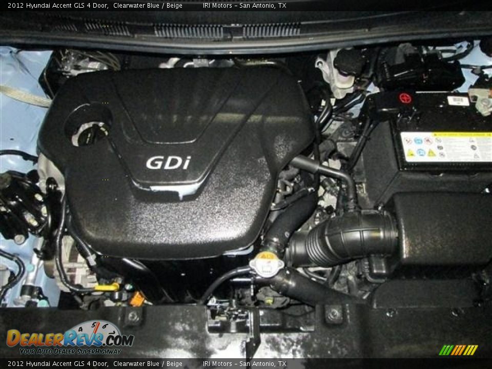 2012 Hyundai Accent GLS 4 Door Clearwater Blue / Beige Photo #21