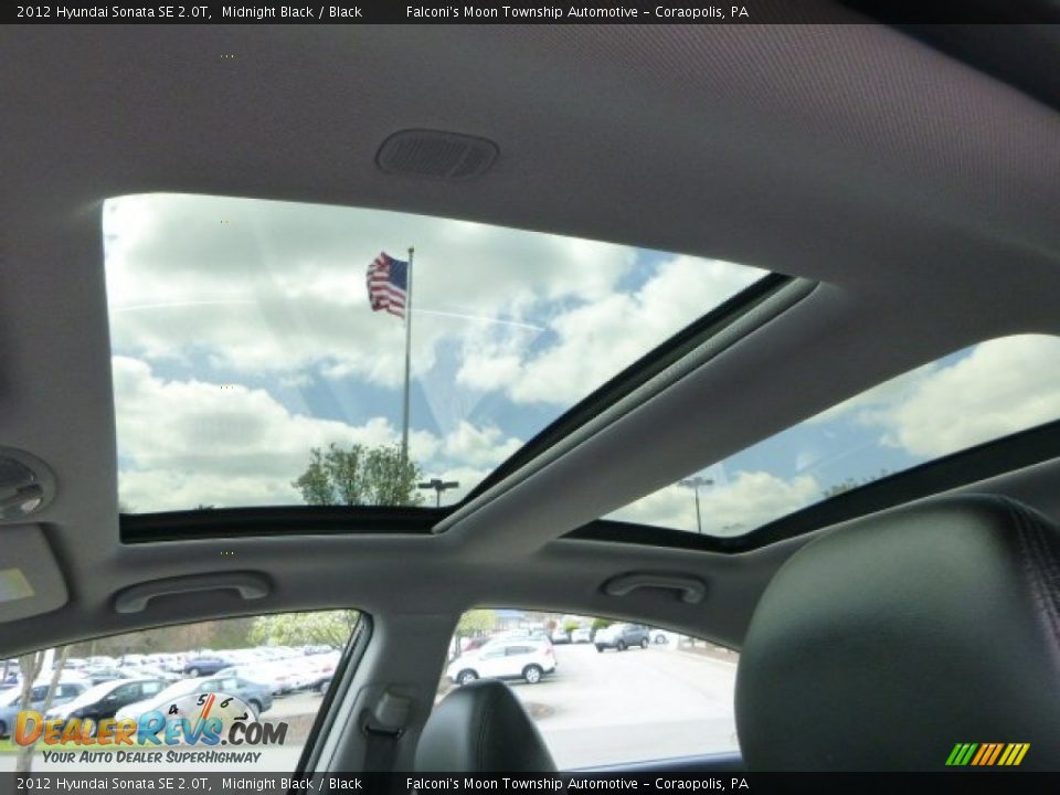2012 Hyundai Sonata SE 2.0T Midnight Black / Black Photo #18