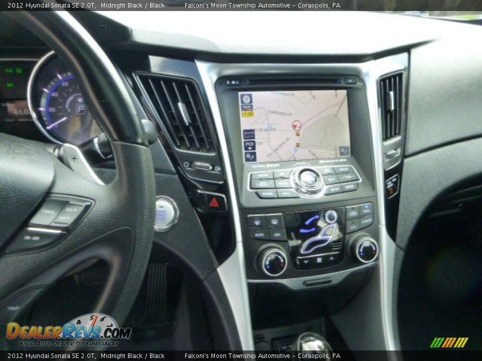 2012 Hyundai Sonata SE 2.0T Midnight Black / Black Photo #21