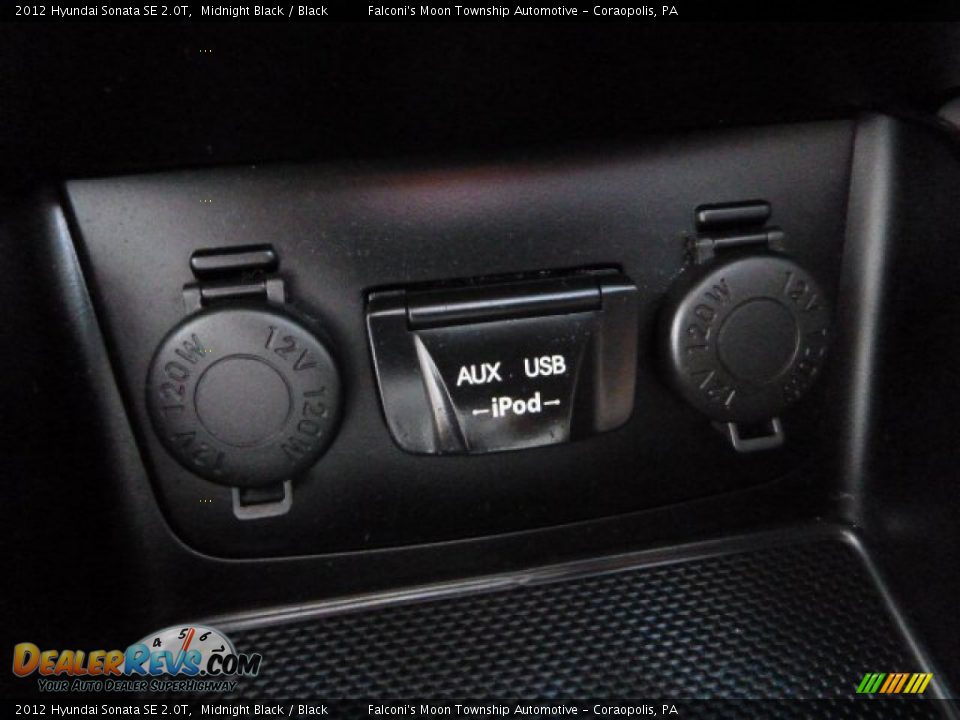 2012 Hyundai Sonata SE 2.0T Midnight Black / Black Photo #24