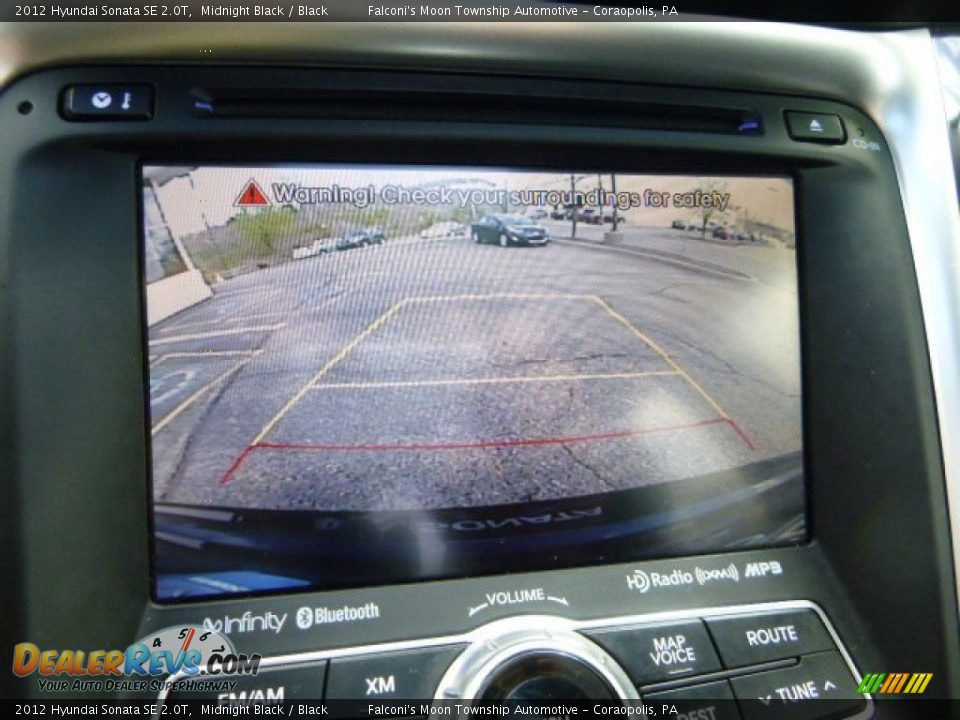 2012 Hyundai Sonata SE 2.0T Midnight Black / Black Photo #25