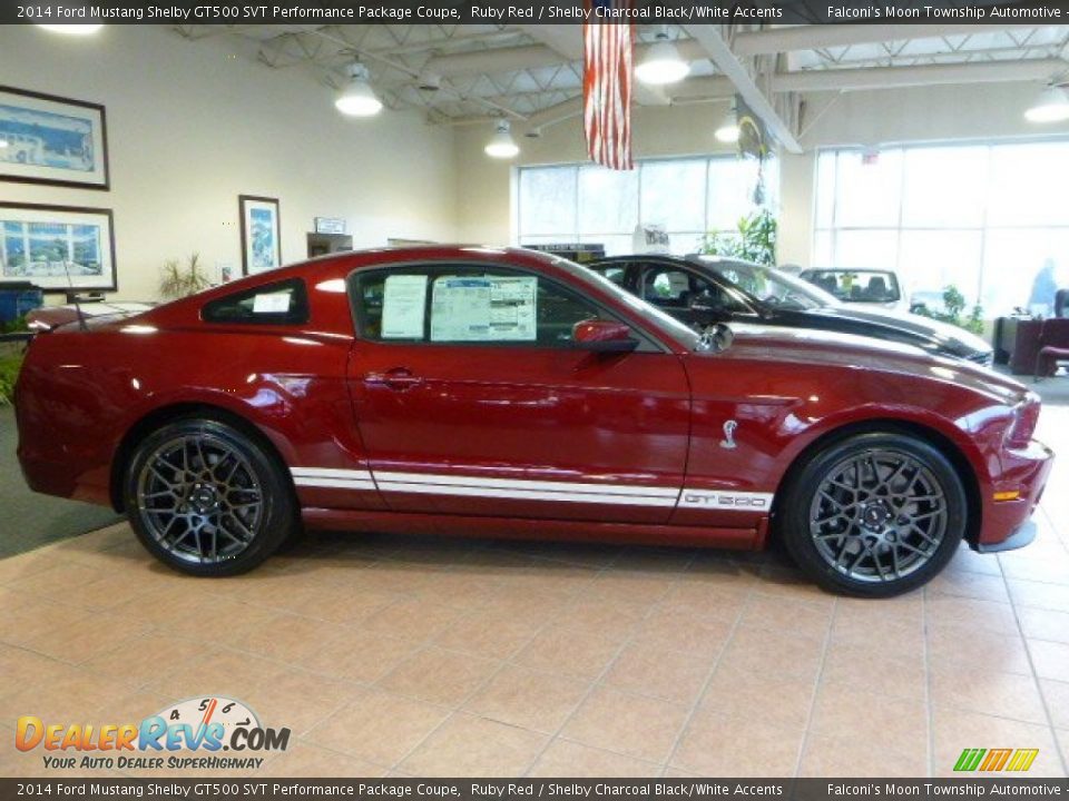 2014 Ford Mustang Shelby GT500 SVT Performance Package Coupe Ruby Red / Shelby Charcoal Black/White Accents Photo #1
