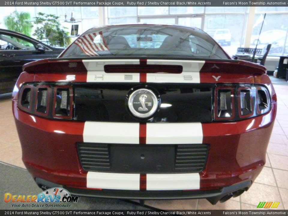 2014 Ford Mustang Shelby GT500 SVT Performance Package Coupe Ruby Red / Shelby Charcoal Black/White Accents Photo #3