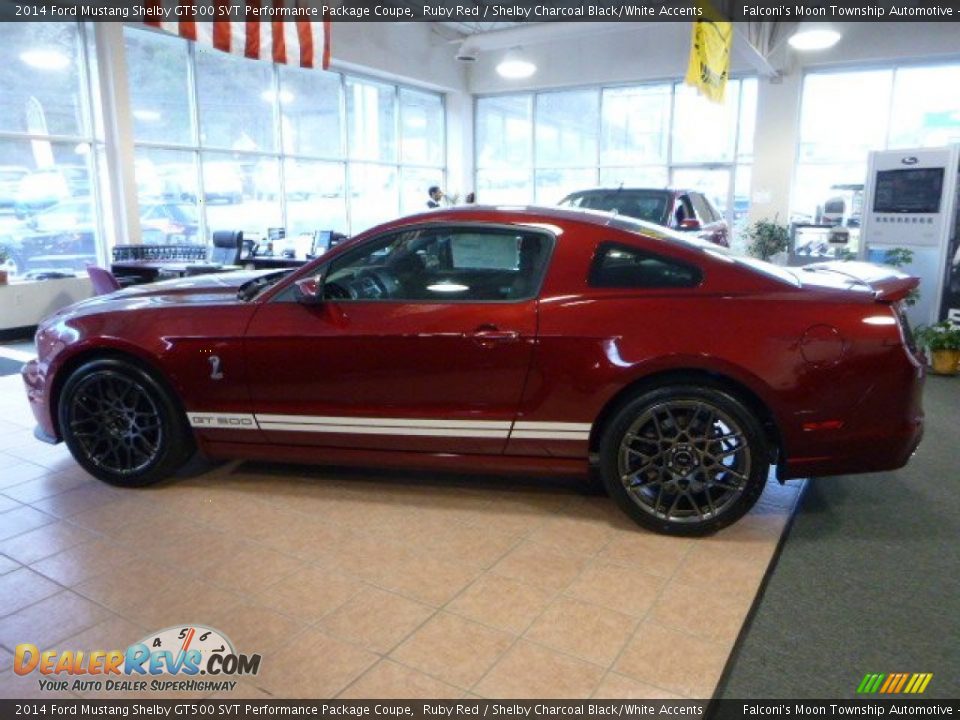 2014 Ford Mustang Shelby GT500 SVT Performance Package Coupe Ruby Red / Shelby Charcoal Black/White Accents Photo #5