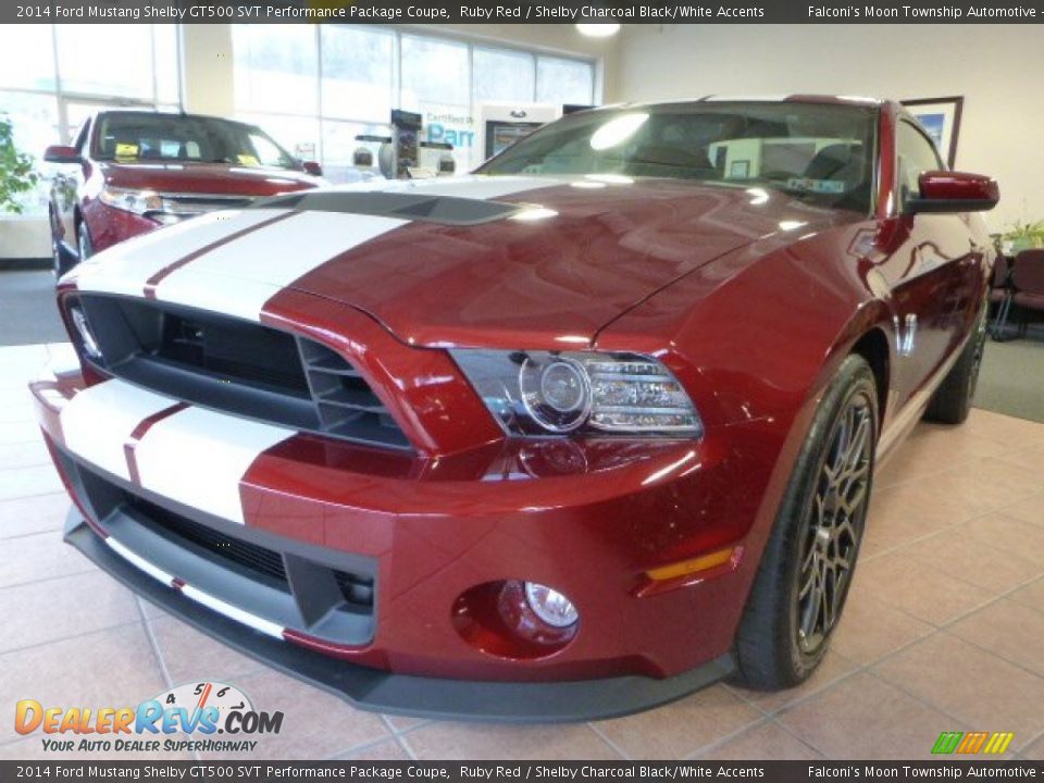 2014 Ford Mustang Shelby GT500 SVT Performance Package Coupe Ruby Red / Shelby Charcoal Black/White Accents Photo #6