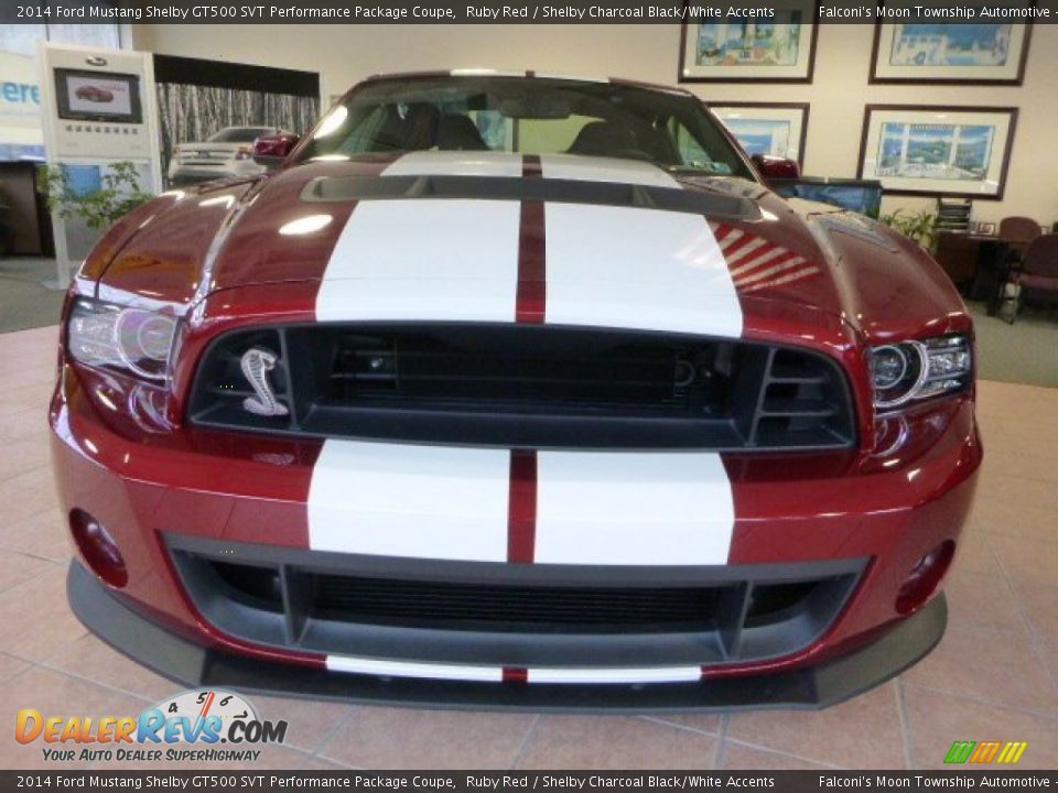 2014 Ford Mustang Shelby GT500 SVT Performance Package Coupe Ruby Red / Shelby Charcoal Black/White Accents Photo #7