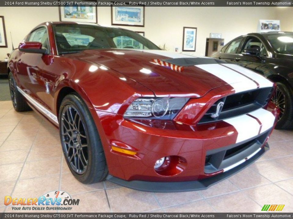 2014 Ford Mustang Shelby GT500 SVT Performance Package Coupe Ruby Red / Shelby Charcoal Black/White Accents Photo #8
