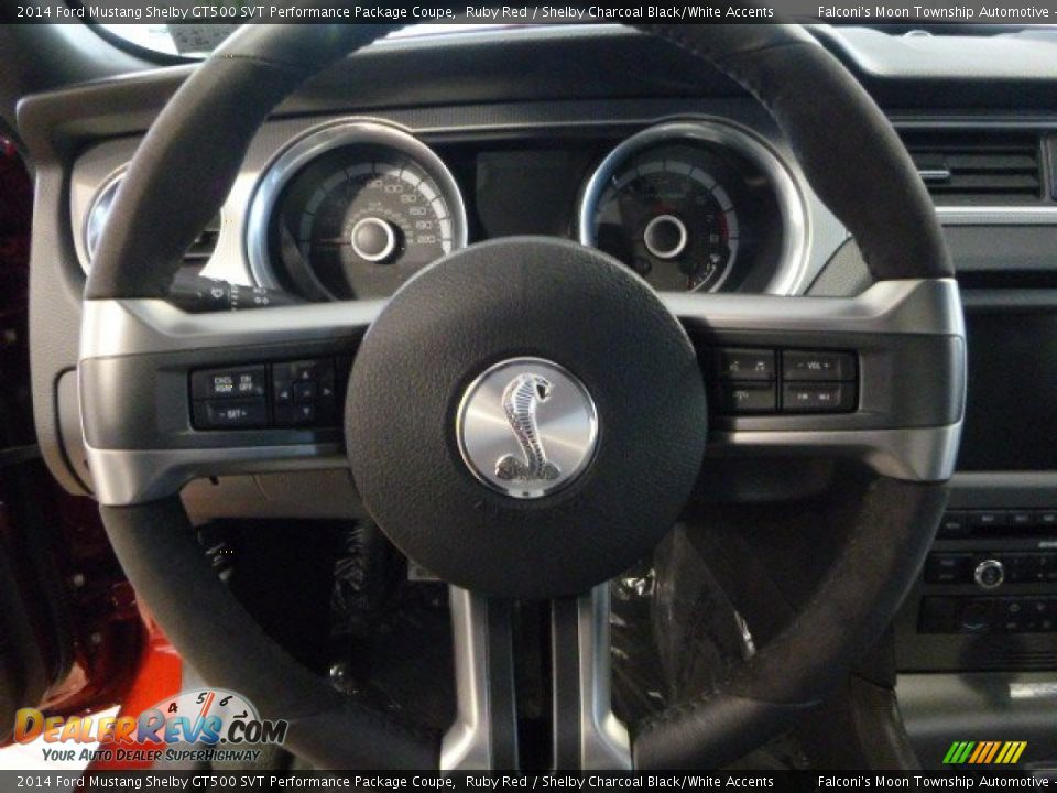 2014 Ford Mustang Shelby GT500 SVT Performance Package Coupe Steering Wheel Photo #18