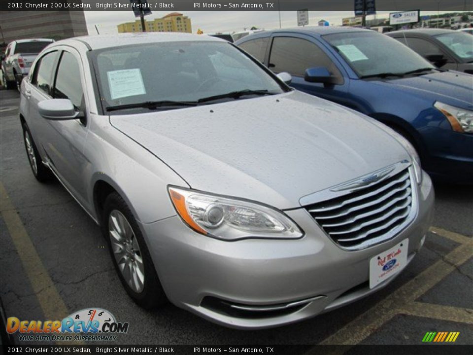 2012 Chrysler 200 LX Sedan Bright Silver Metallic / Black Photo #1
