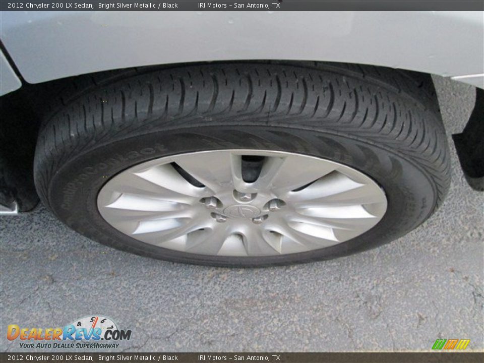 2012 Chrysler 200 LX Sedan Bright Silver Metallic / Black Photo #6
