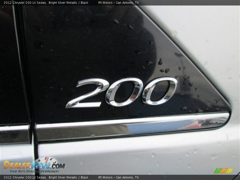 2012 Chrysler 200 LX Sedan Bright Silver Metallic / Black Photo #7